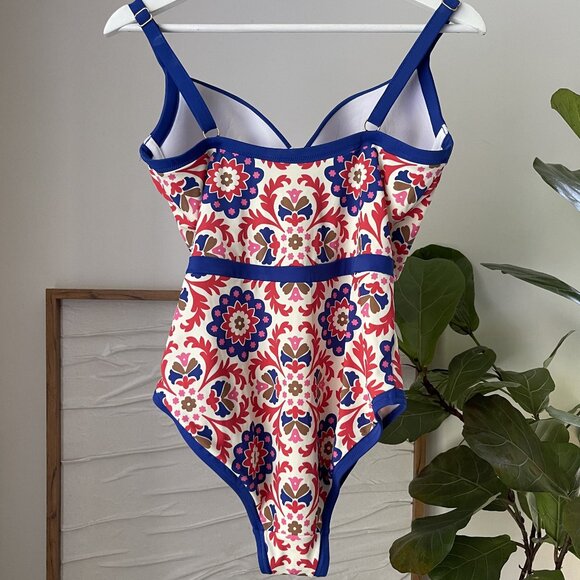 Women's BODEN Colour Pop Swimsuit Bathing Suit One Piece Rubicondo Size 36C - Picture 4 of 4